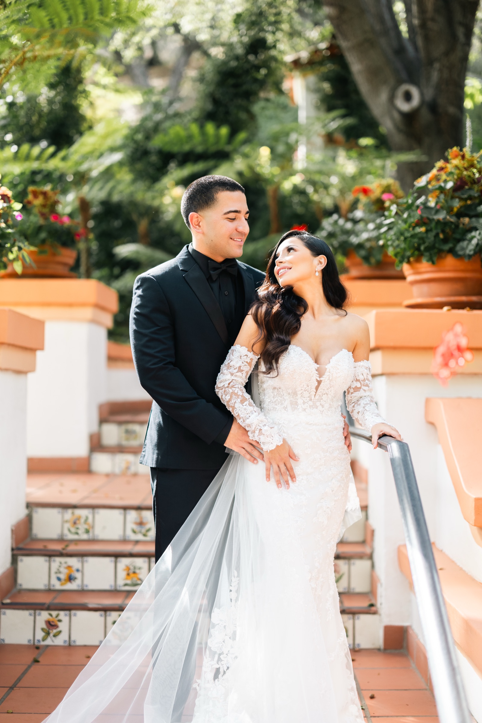 Bride getting ready at Rancho Las Lomas