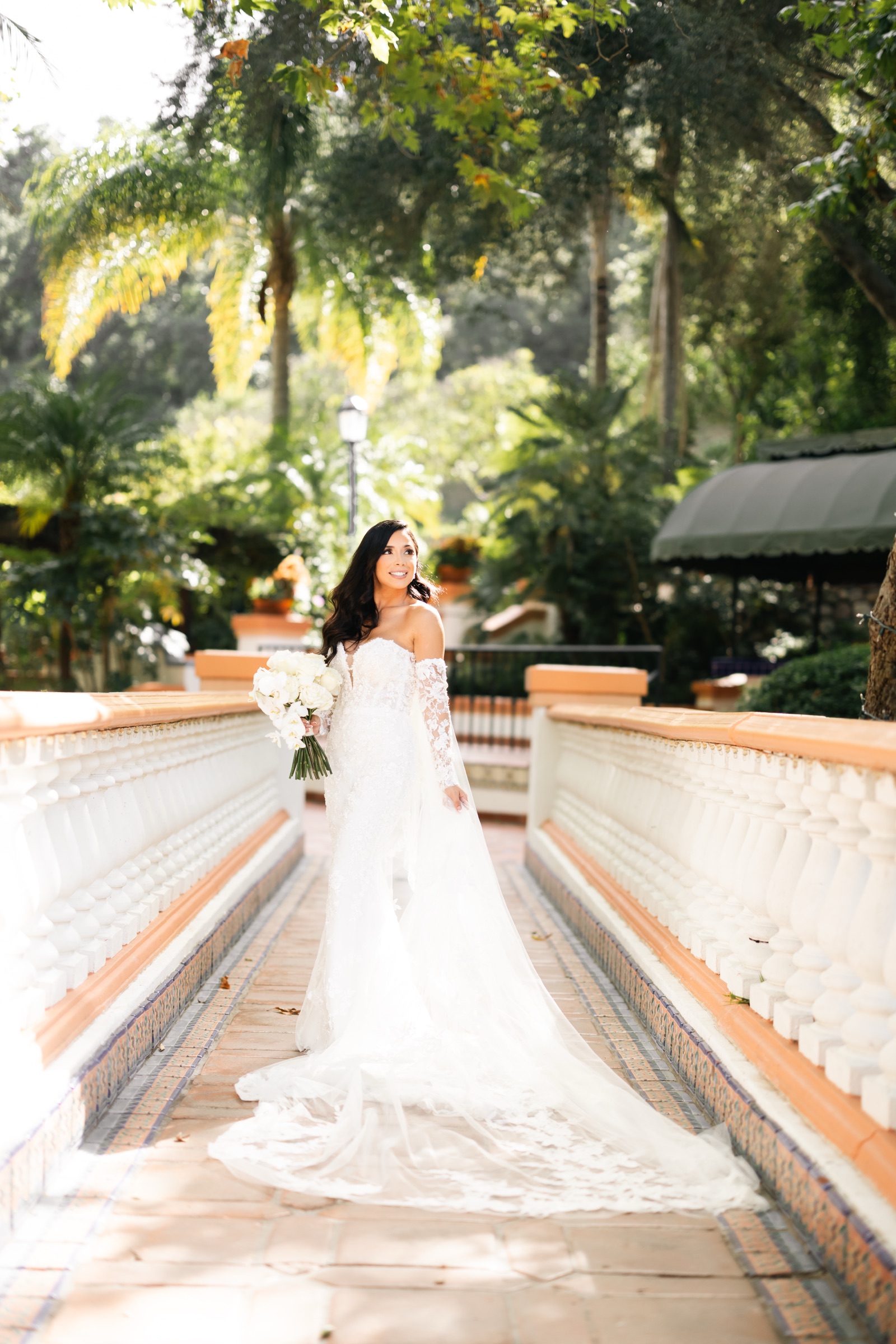 Rancho Las Lomas wedding venue gardens and rustic architecture in Silverado, California