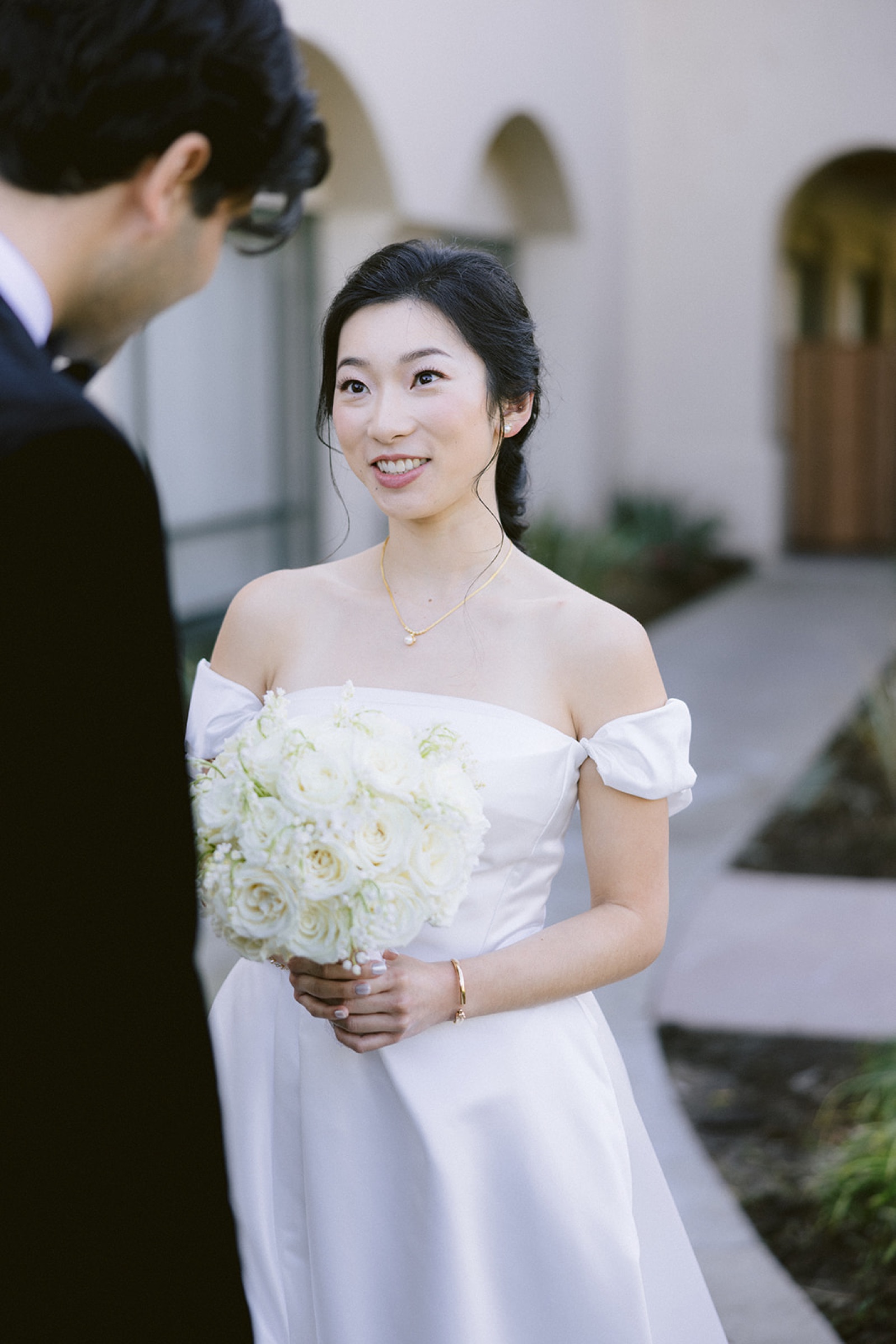 Bride and groom at South Hills Country Club